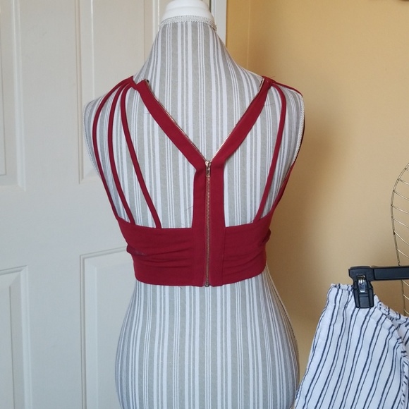 Halter top , back zipper sz M - Picture 4 of 7